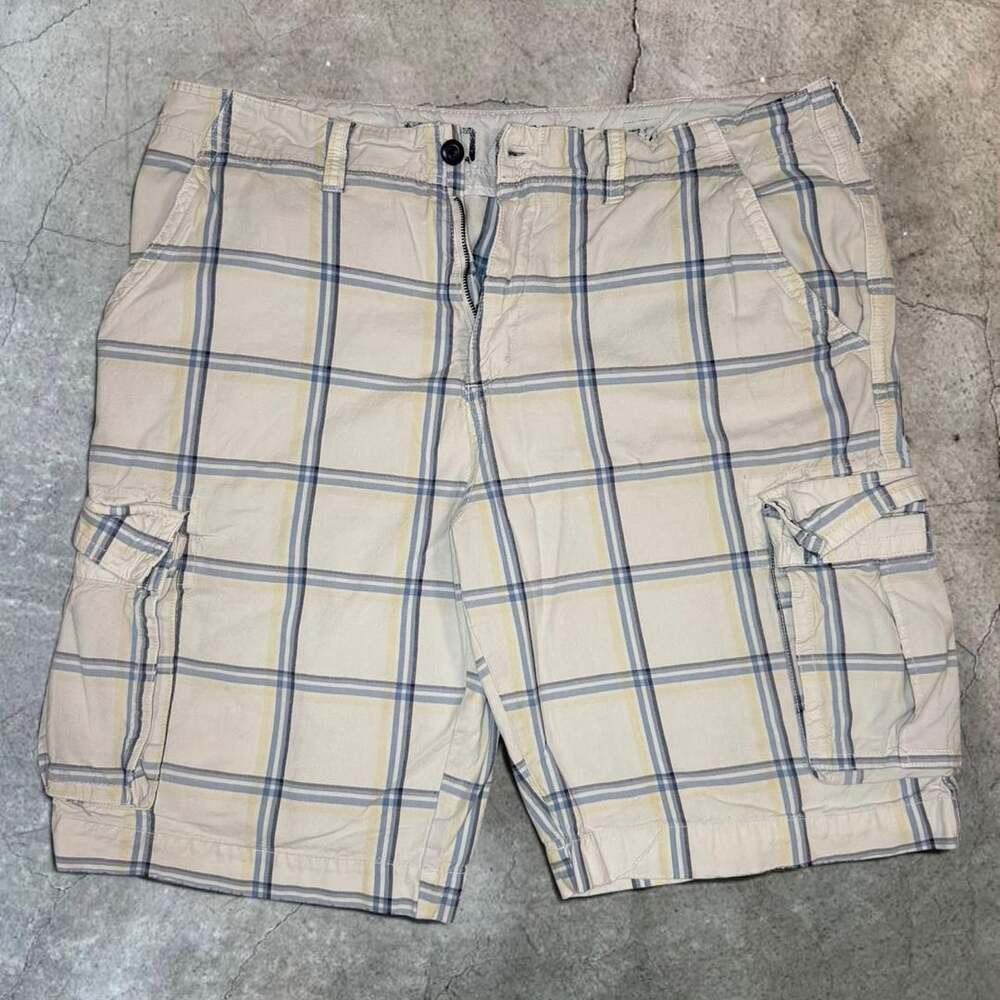 Casual Skater Y2K Old Navy Men's Plaid Cargo Shorts